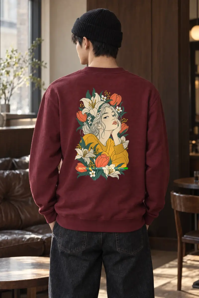 "Tulip Muse" Heavy Blend Unisex Crewneck Sweatshirt | Gildan 18000