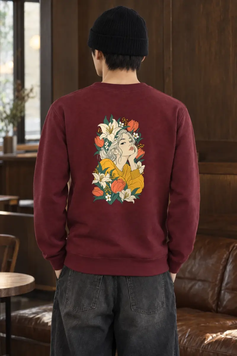 "Tulip Muse" Heavy Blend Unisex Crewneck Sweatshirt
