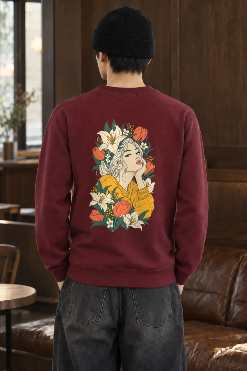 "Tulip Muse" Heavy Blend Unisex Crewneck Sweatshirt