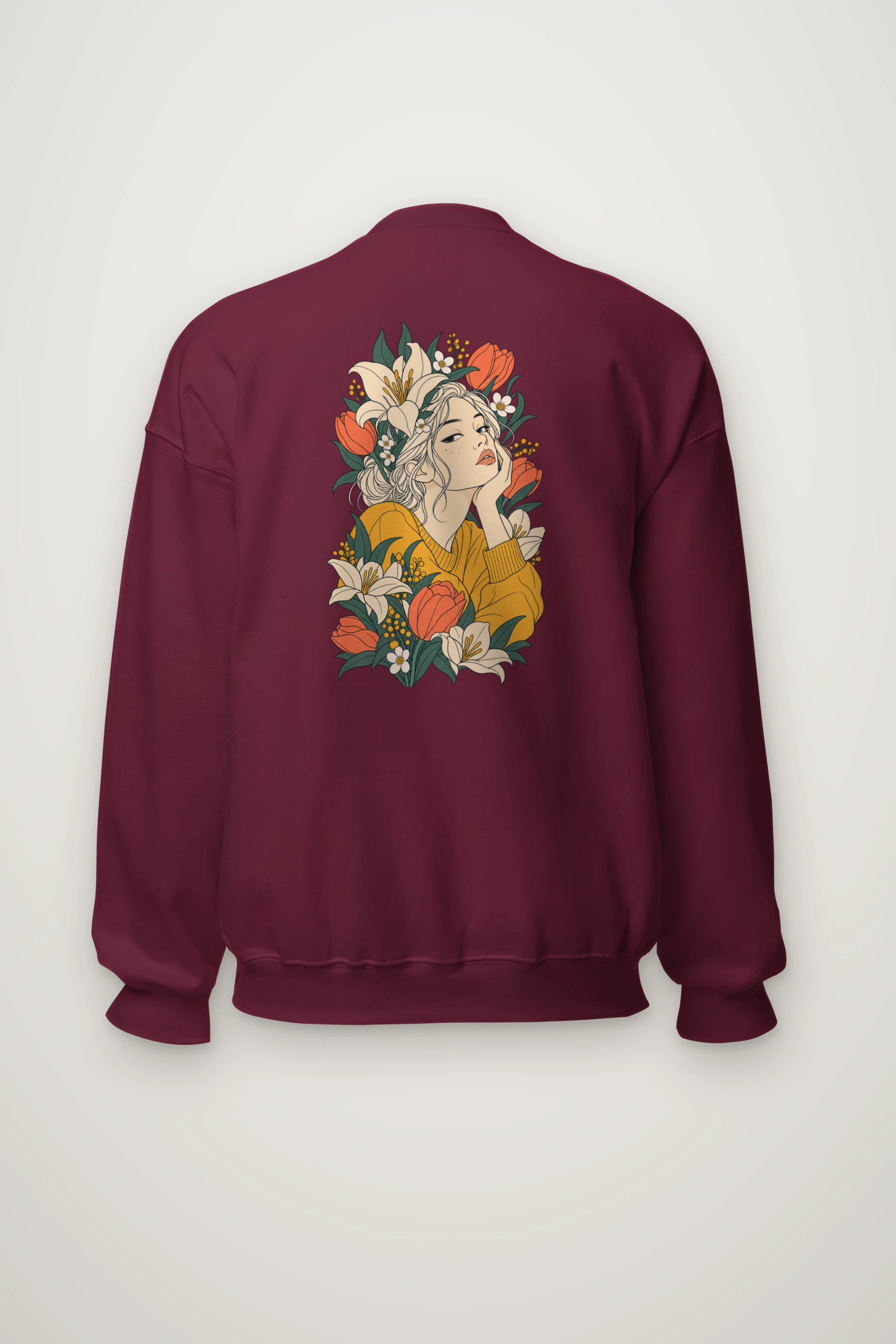 "Tulip Muse" Heavy Blend Unisex Crewneck Sweatshirt