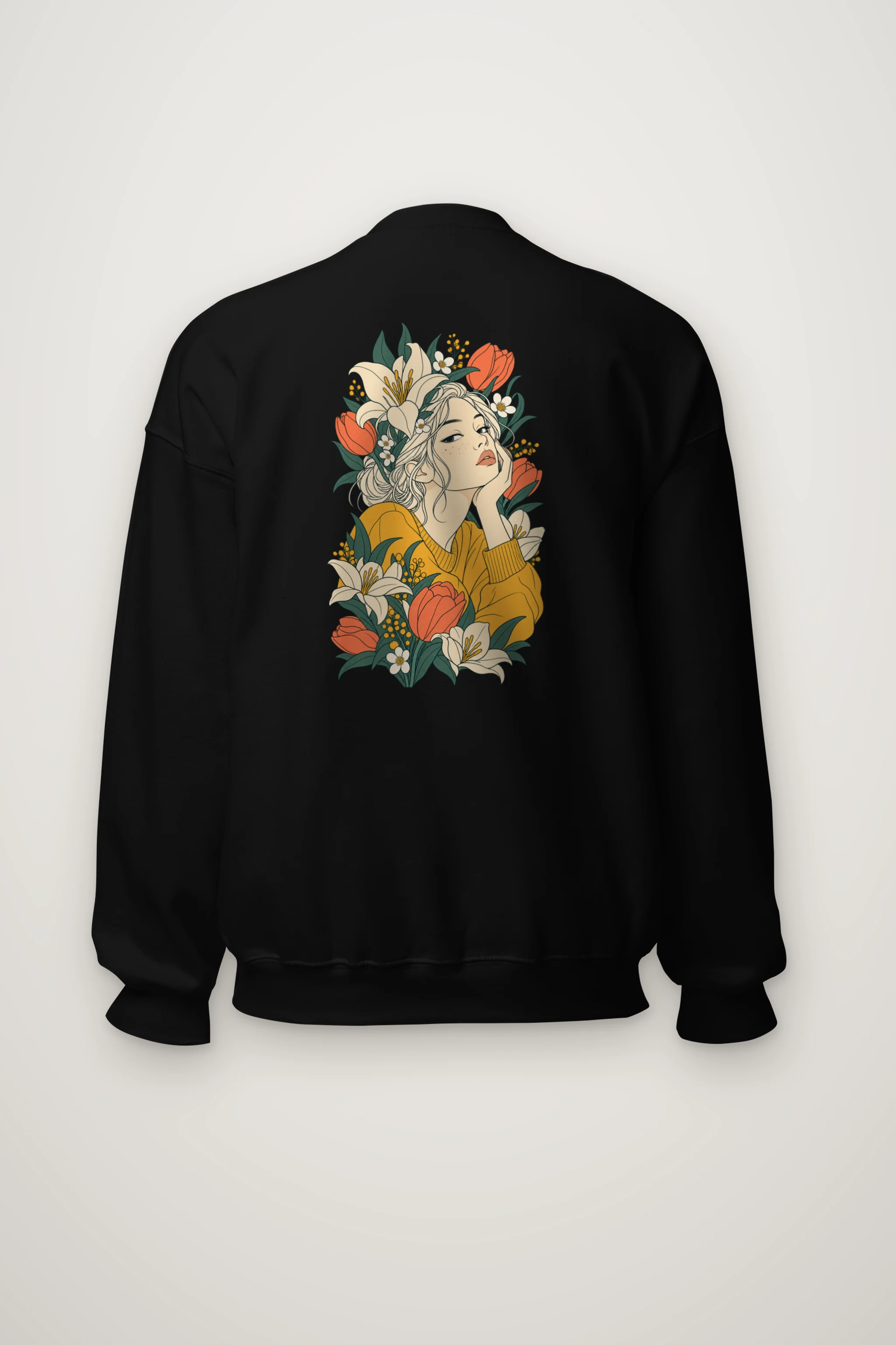 "Tulip Muse" Heavy Blend Unisex Crewneck Sweatshirt