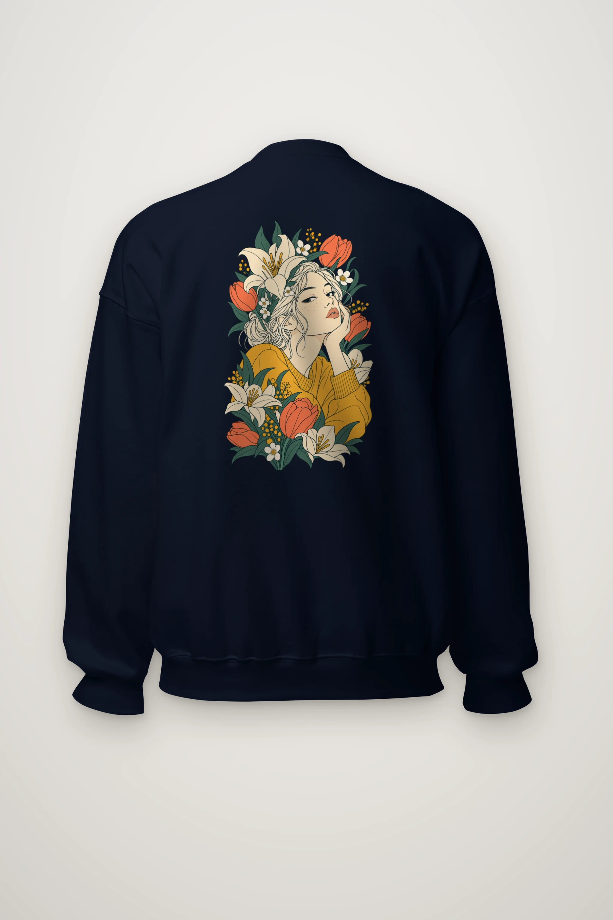 "Tulip Muse" Heavy Blend Unisex Crewneck Sweatshirt