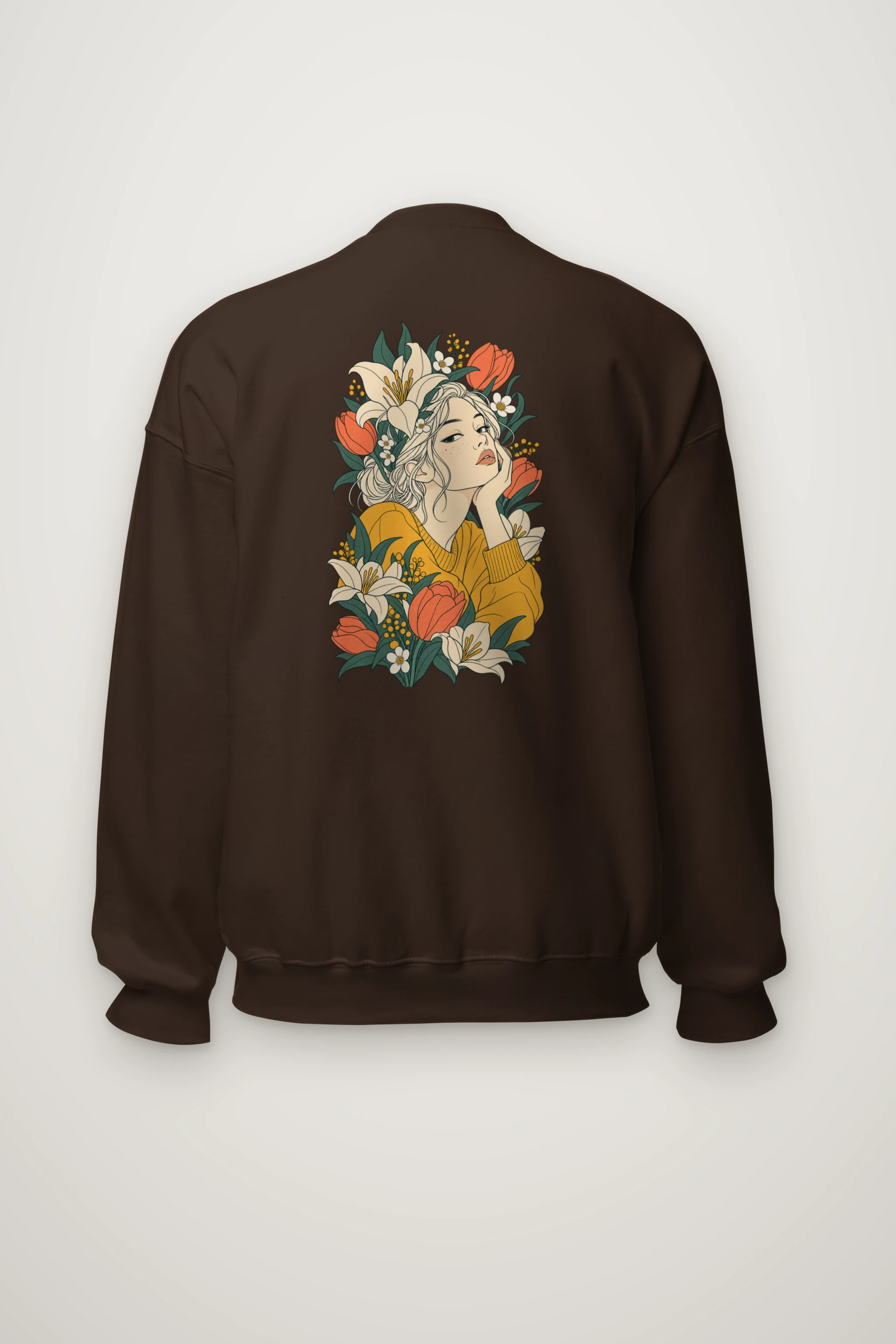 "Tulip Muse" Heavy Blend Unisex Crewneck Sweatshirt