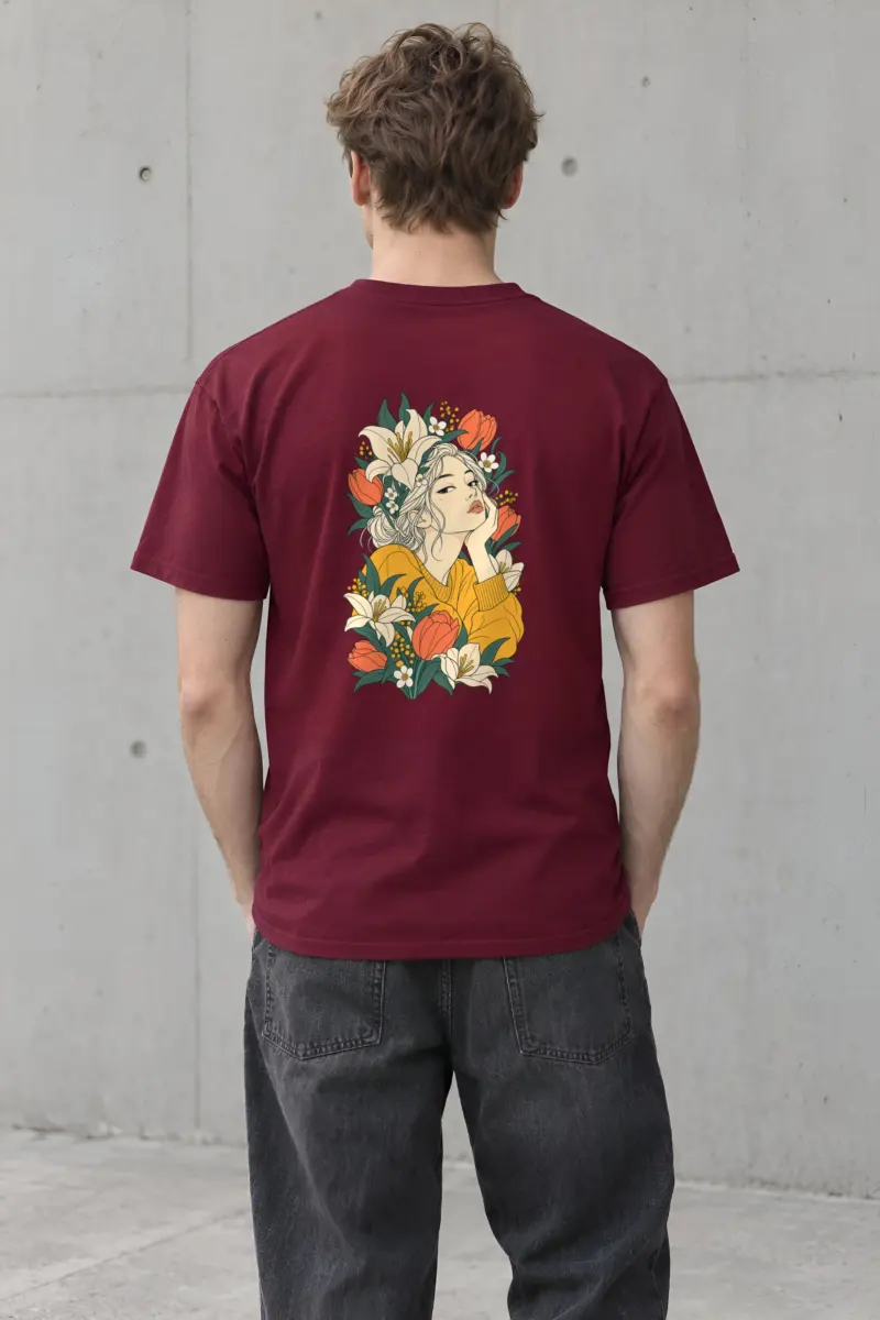 "Tulip Muse" Heavyweight Unisex Crewneck T-shirt