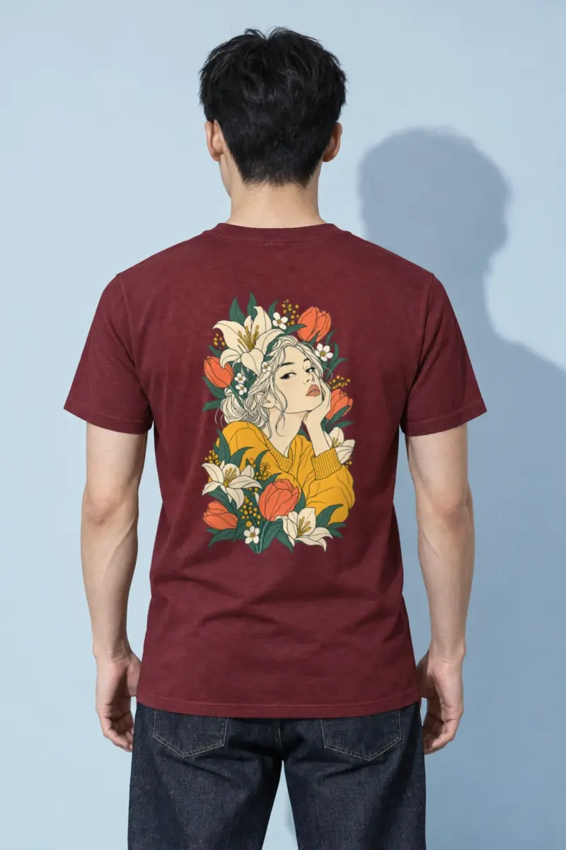 "Tulip Muse" Heavyweight Unisex Crewneck T-shirt