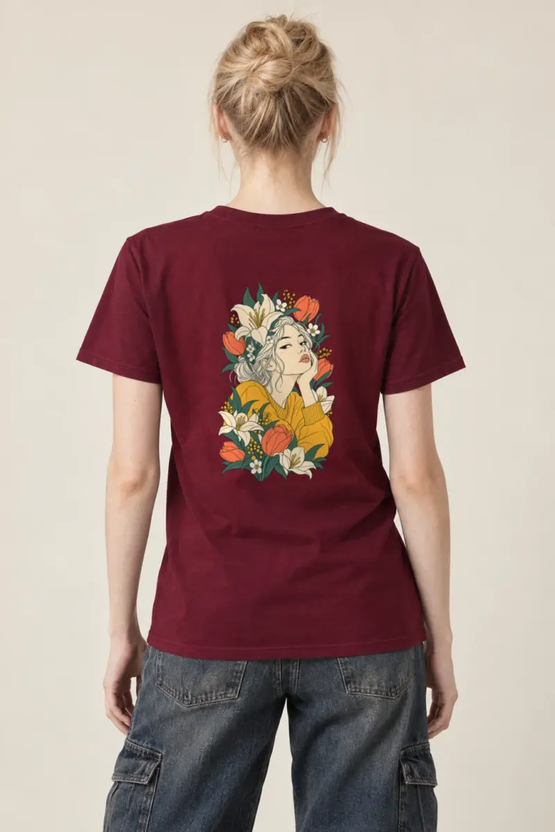 "Tulip Muse" Heavyweight Unisex Crewneck T-shirt