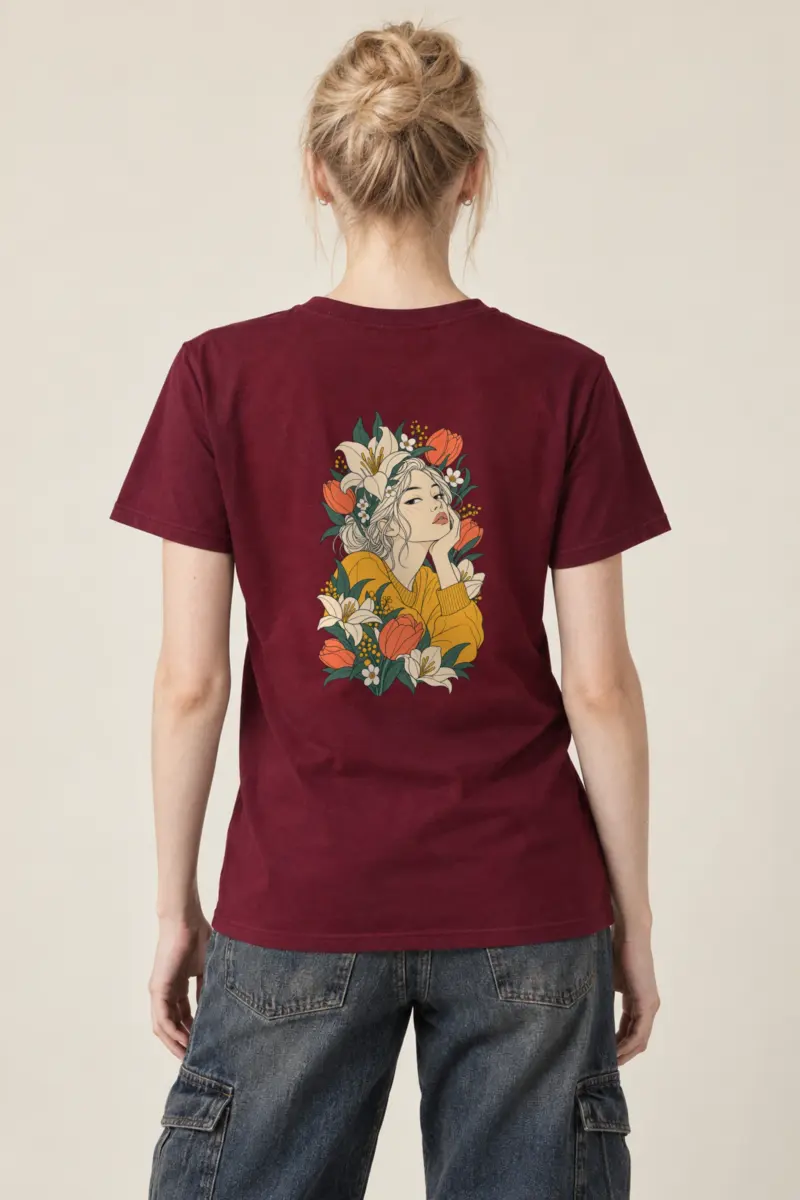 "Tulip Muse" Heavyweight Unisex Crewneck T-shirt