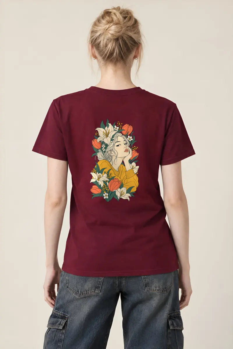 "Tulip Muse" Heavyweight Unisex Crewneck T-shirt