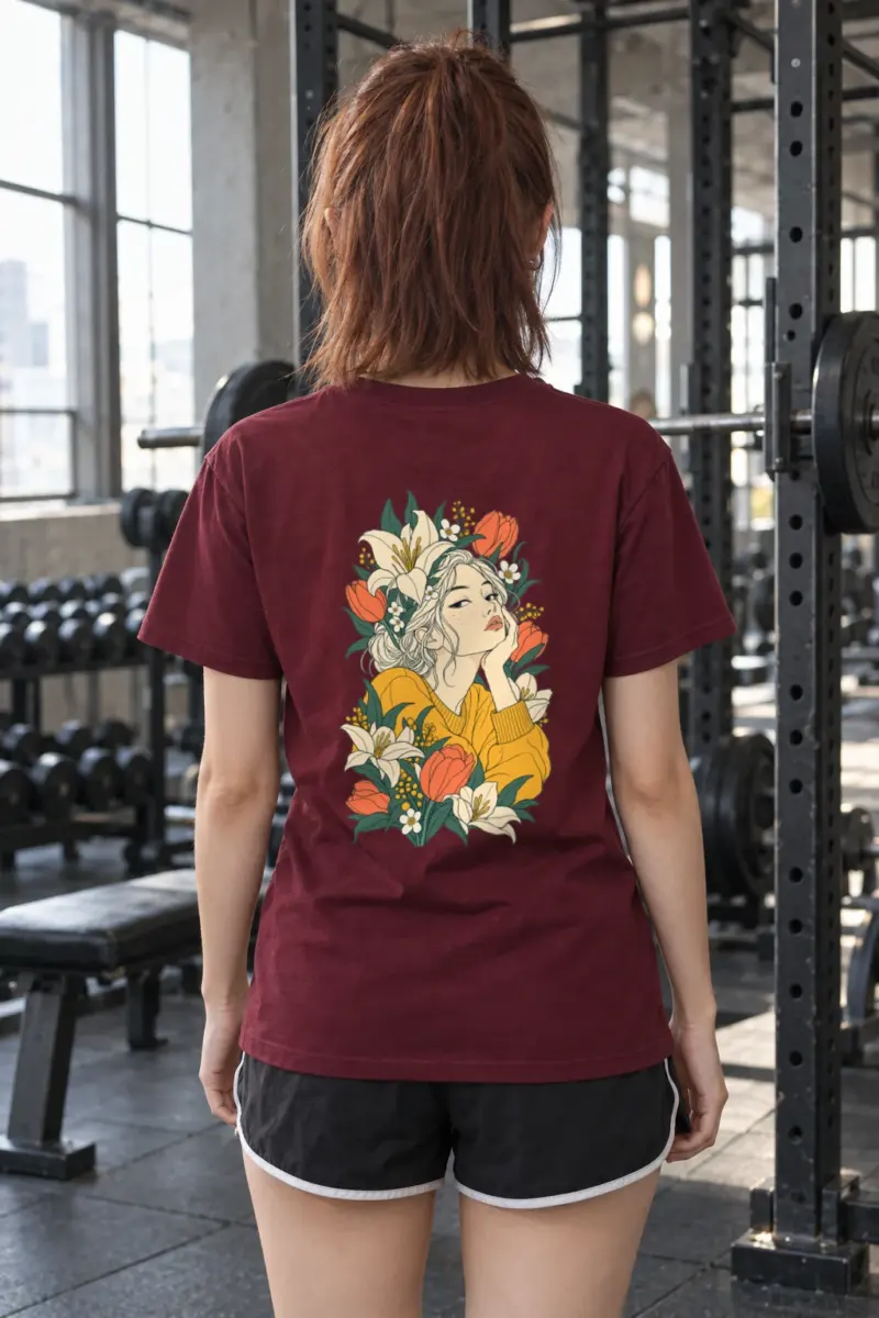 "Tulip Muse" Heavyweight Unisex Crewneck T-shirt
