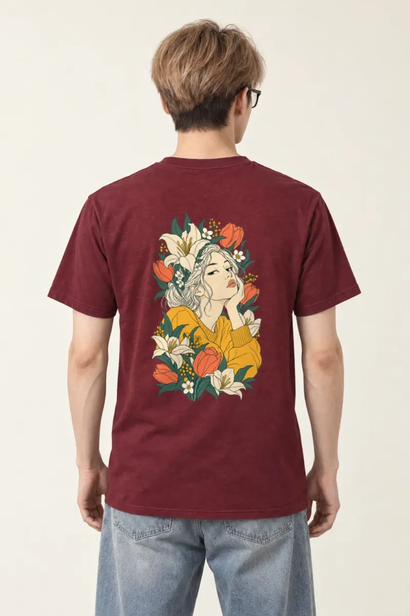 "Tulip Muse" Heavyweight Unisex Crewneck T-shirt