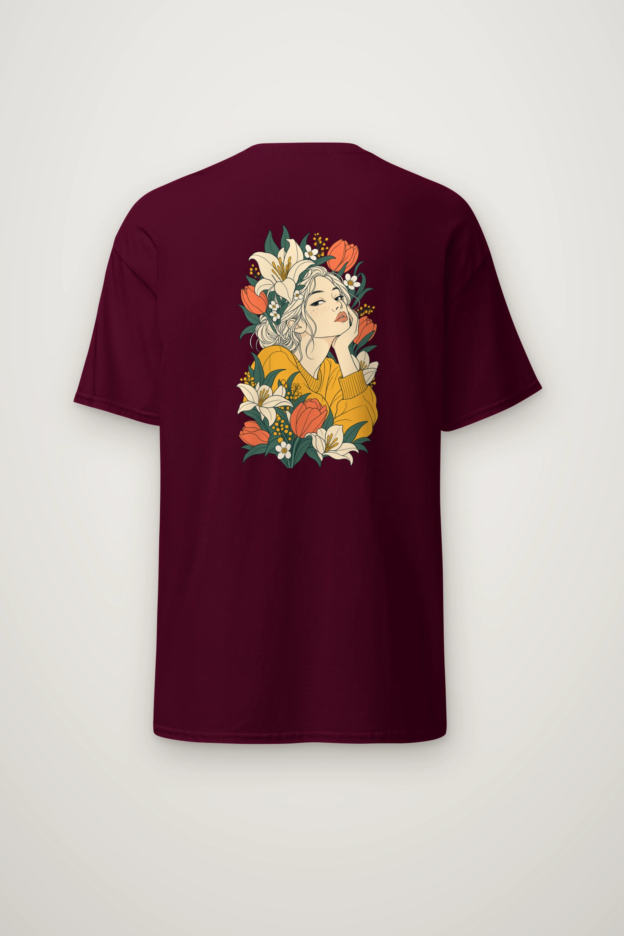 "Tulip Muse" Heavyweight Unisex Crewneck T-shirt