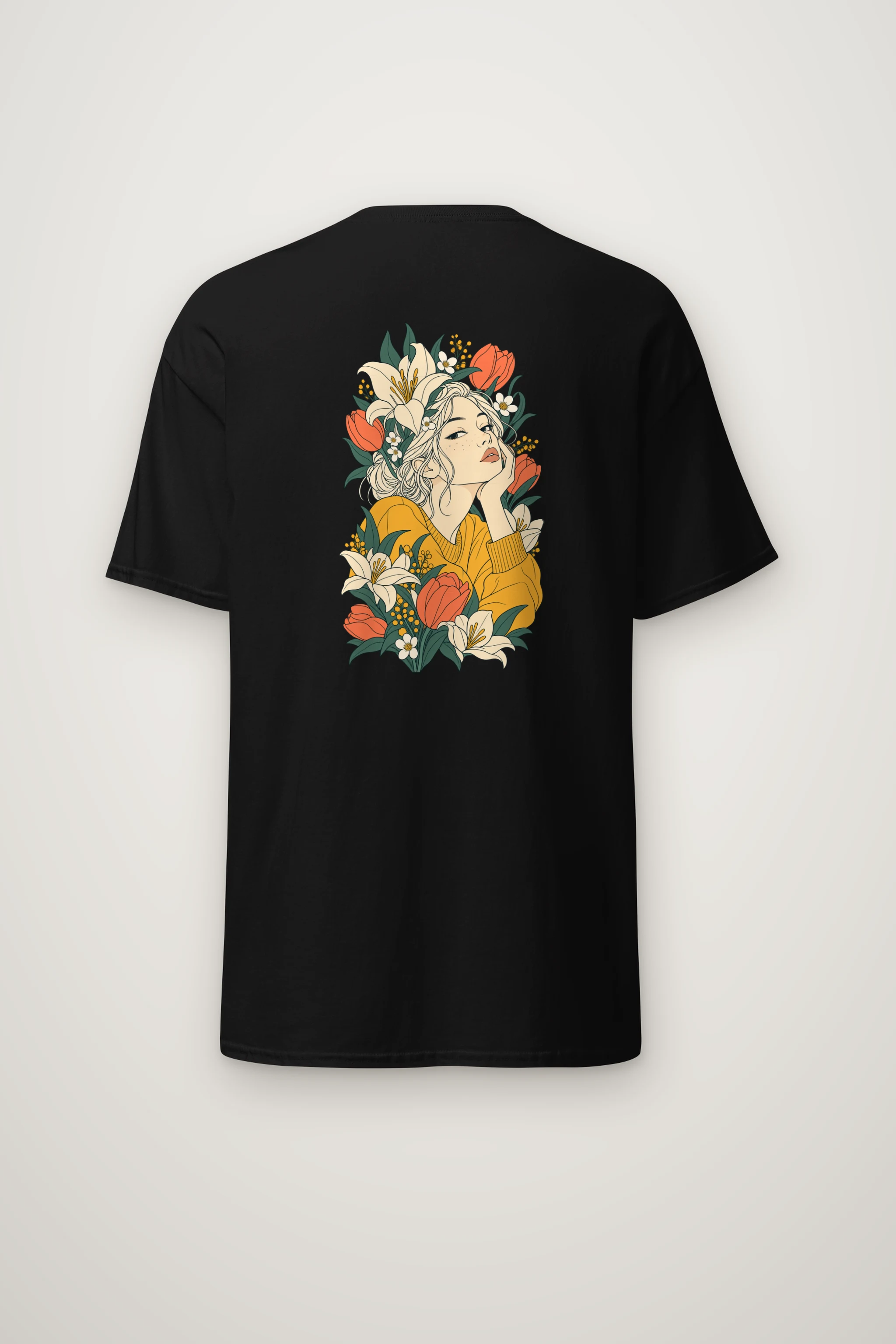 "Tulip Muse" Heavyweight Unisex Crewneck T-shirt