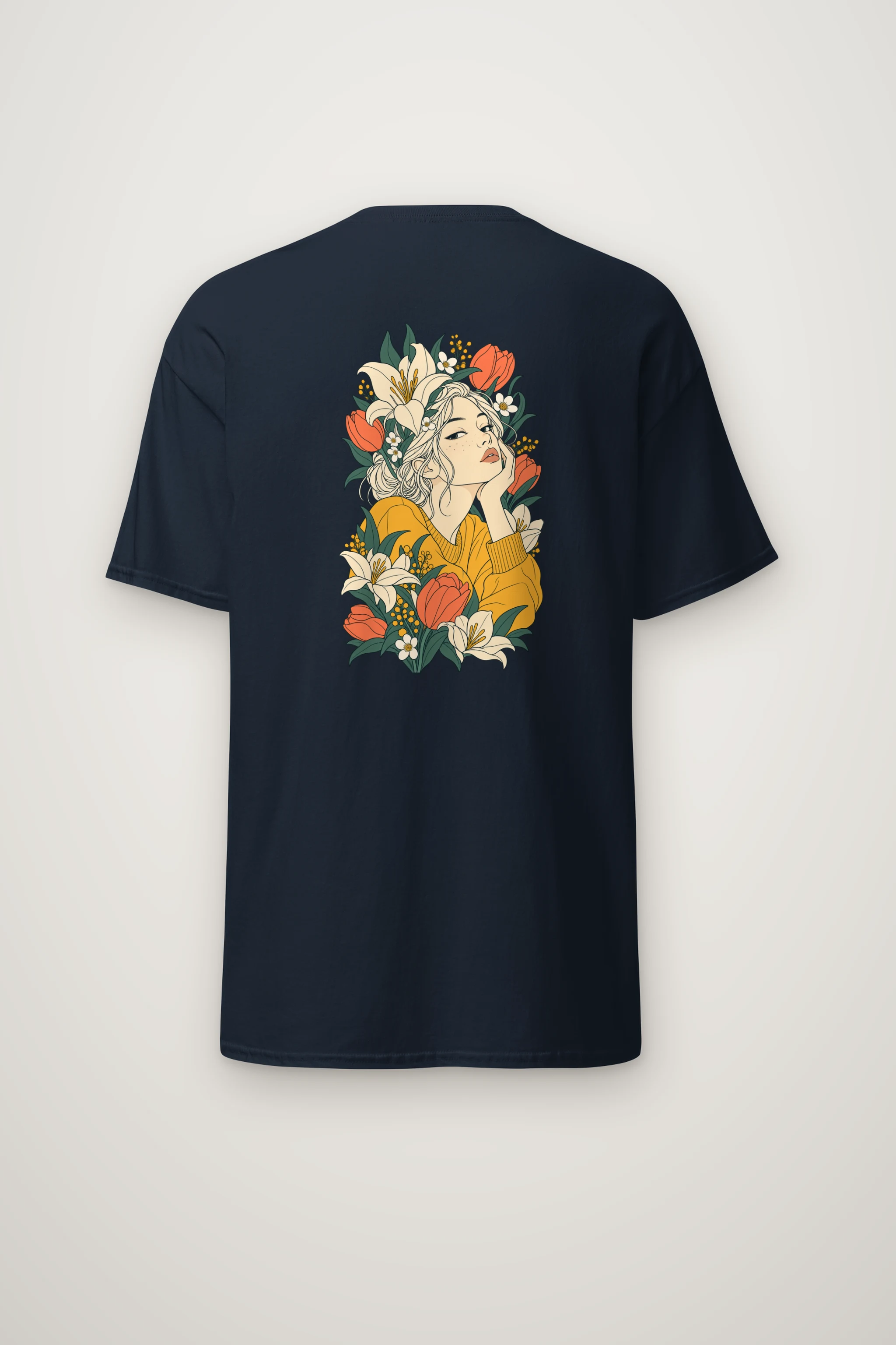 "Tulip Muse" Heavyweight Unisex Crewneck T-shirt