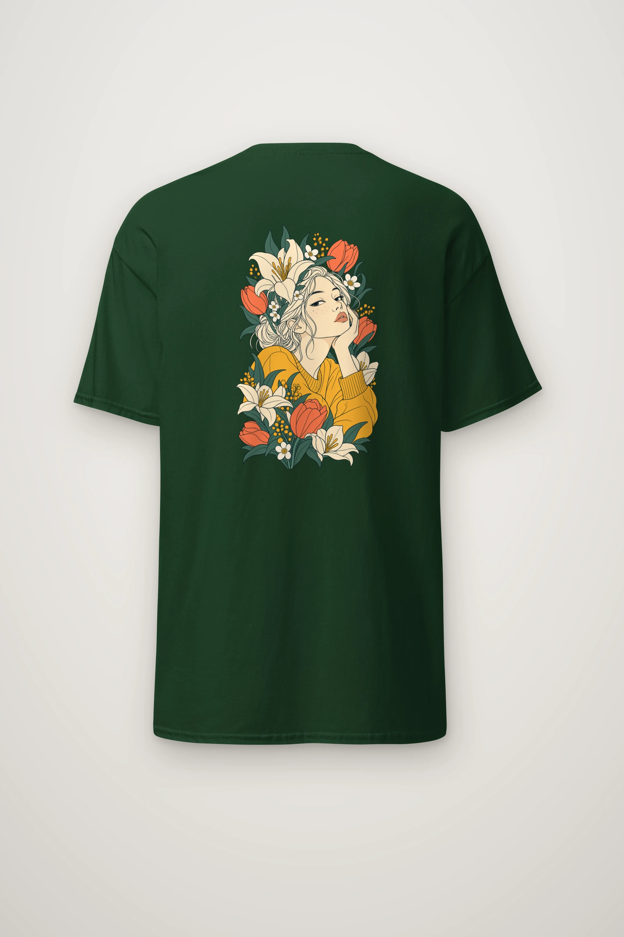 "Tulip Muse" Heavyweight Unisex Crewneck T-shirt