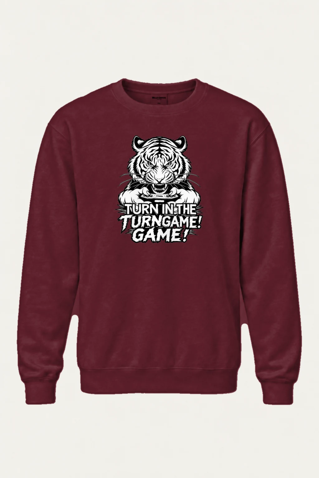 "Turn Game Tiger" Heavy Blend Unisex Crewneck Sweatshirt | Gildan 18000