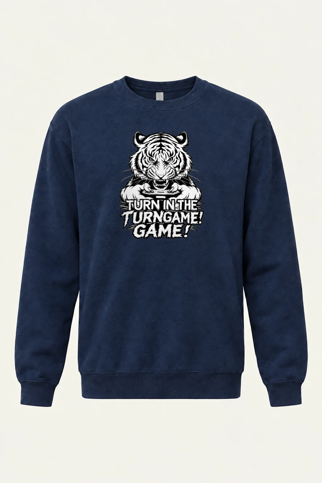 "Turn Game Tiger" Heavy Blend Unisex Crewneck Sweatshirt | Gildan 18000