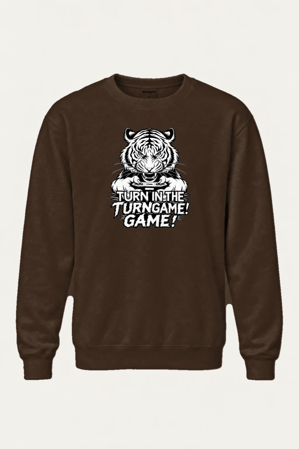 "Turn Game Tiger" Heavy Blend Unisex Crewneck Sweatshirt | Gildan 18000