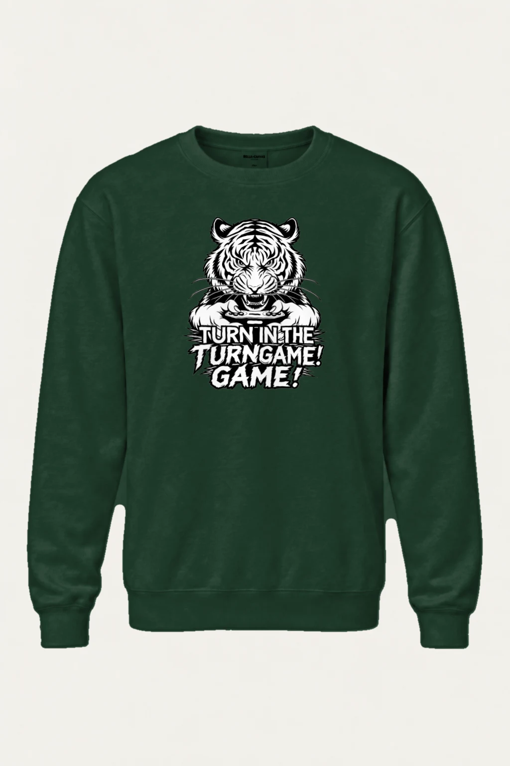 "Turn Game Tiger" Heavy Blend Unisex Crewneck Sweatshirt | Gildan 18000