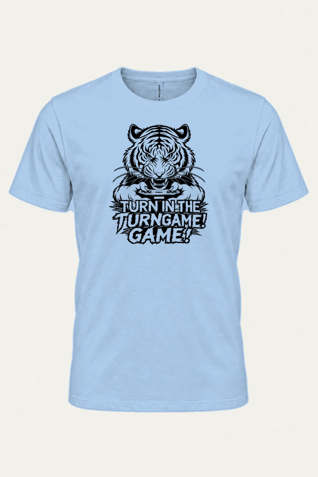 "Turn Game Tiger" Heavyweight Unisex Crewneck T-shirt | Gildan 5000