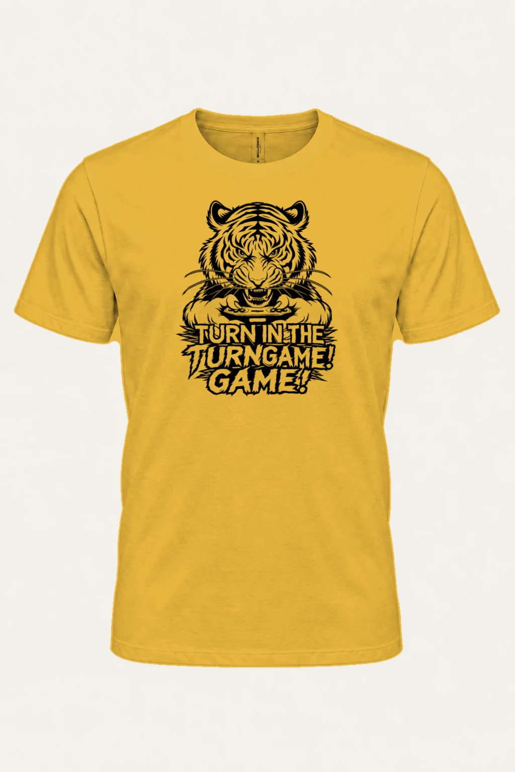 "Turn Game Tiger" Heavyweight Unisex Crewneck T-shirt | Gildan 5000