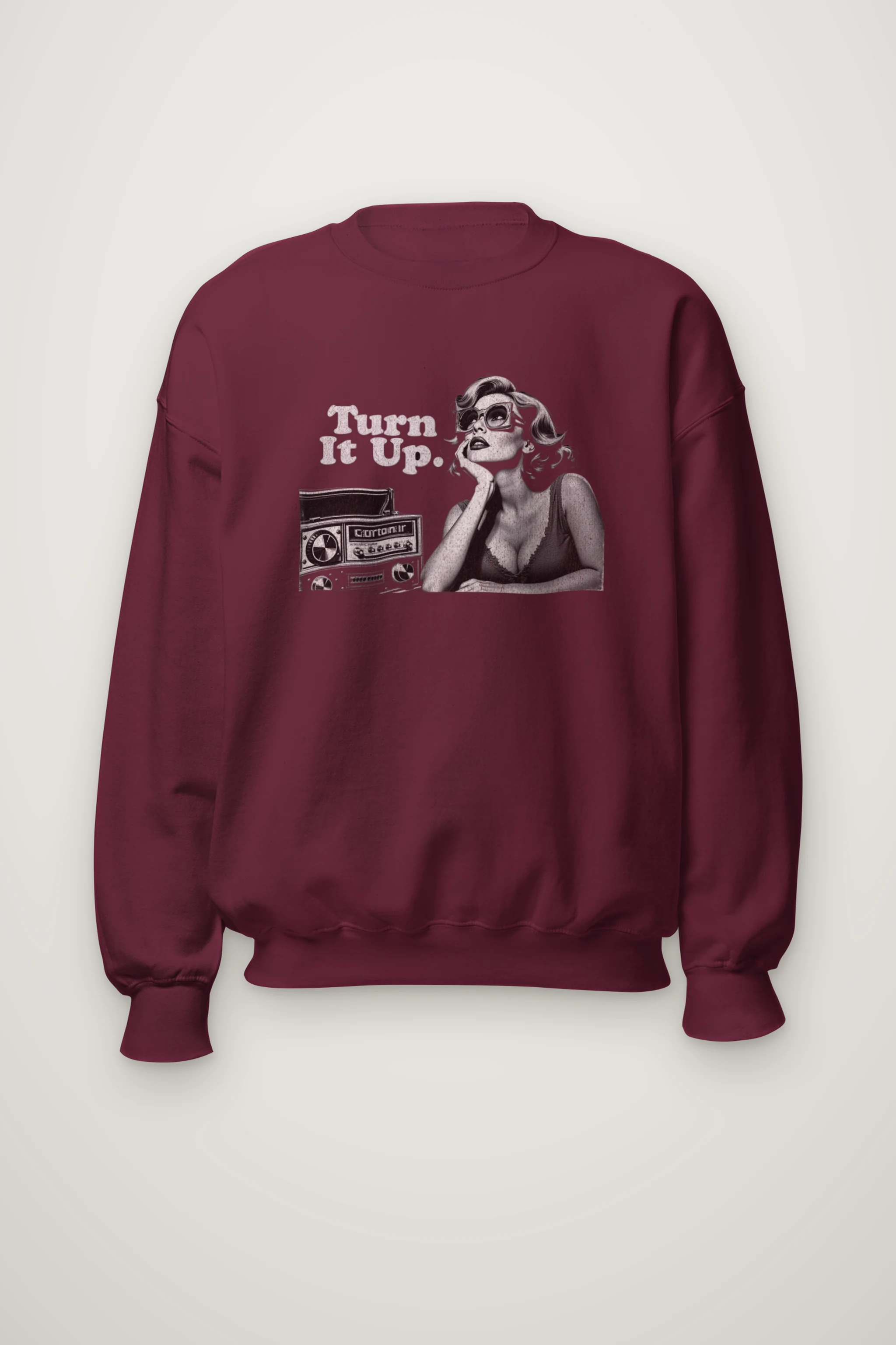 "Turn It Up" Heavy Blend Unisex Crewneck Sweatshirt