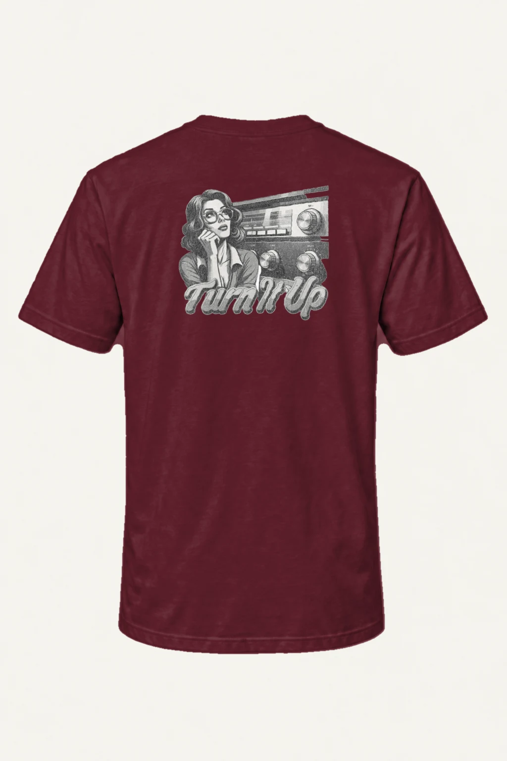 "Turn It Up" Heavyweight Unisex Crewneck T-shirt | Gildan 5000