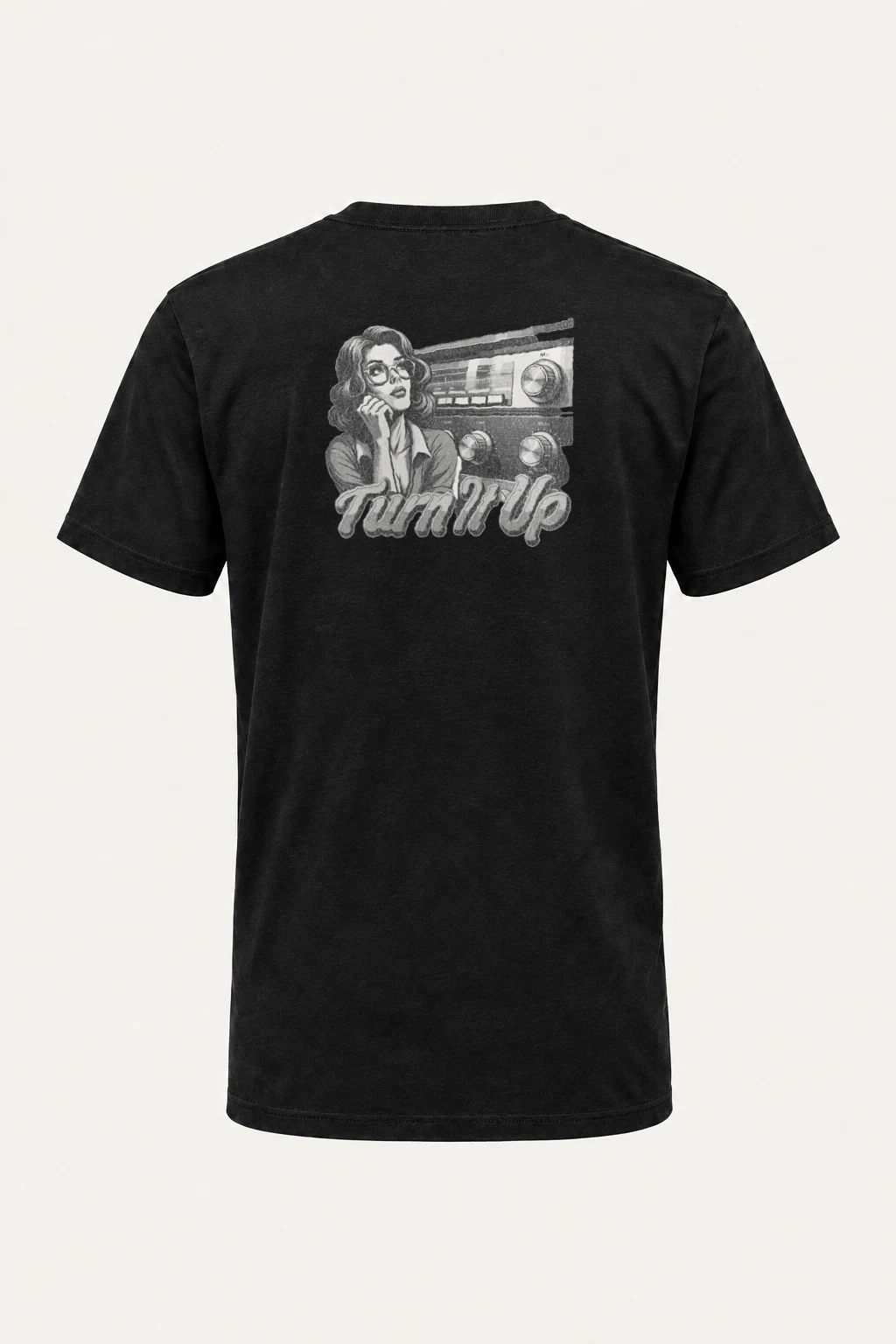 "Turn It Up" Heavyweight Unisex Crewneck T-shirt | Gildan 5000