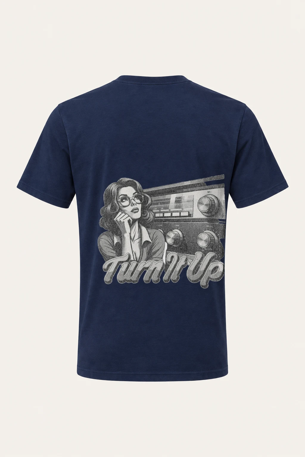 "Turn It Up" Heavyweight Unisex Crewneck T-shirt | Gildan 5000