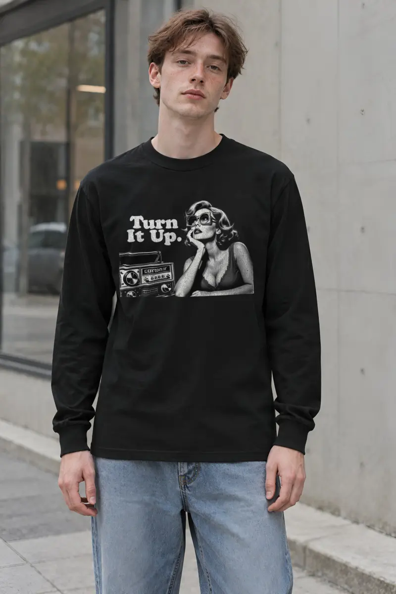 "Turn It Up" Unisex Longsleeve T-shirt