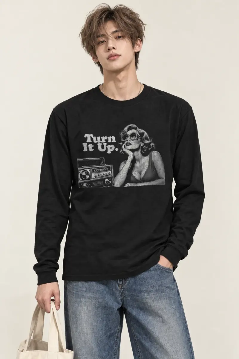 "Turn It Up" Unisex Longsleeve T-shirt