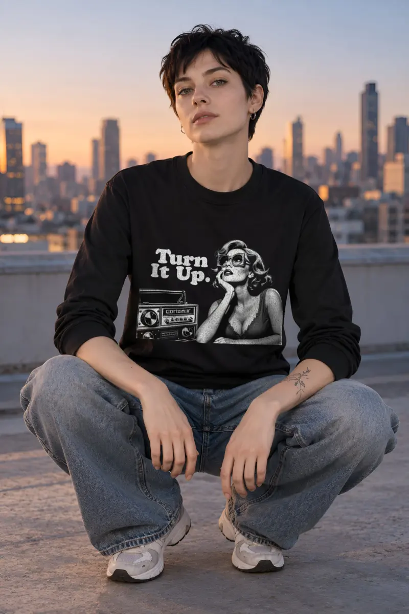 "Turn It Up" Unisex Longsleeve T-shirt