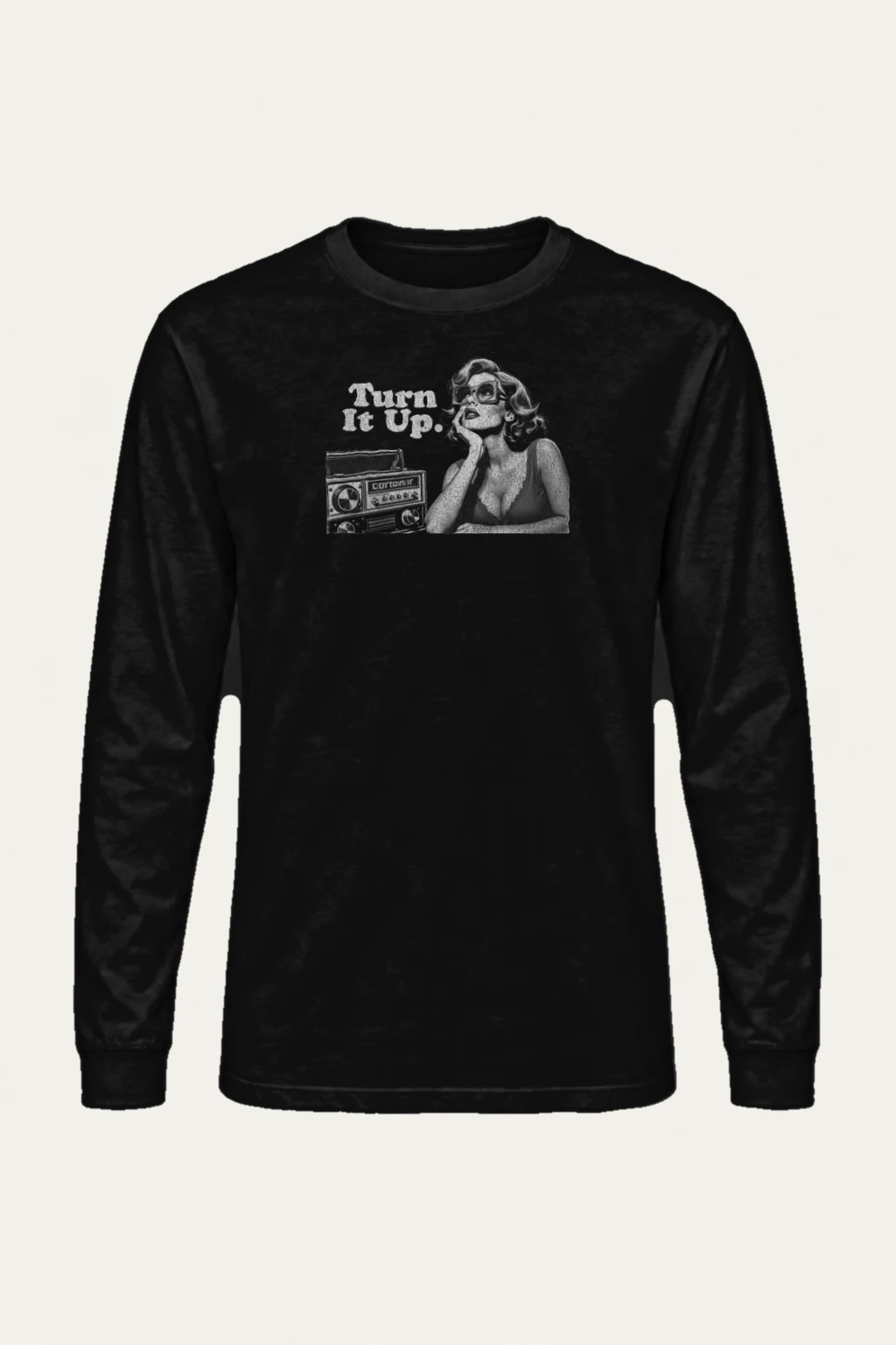 "Turn It Up" Unisex Longsleeve T-shirt | Gildan 2400