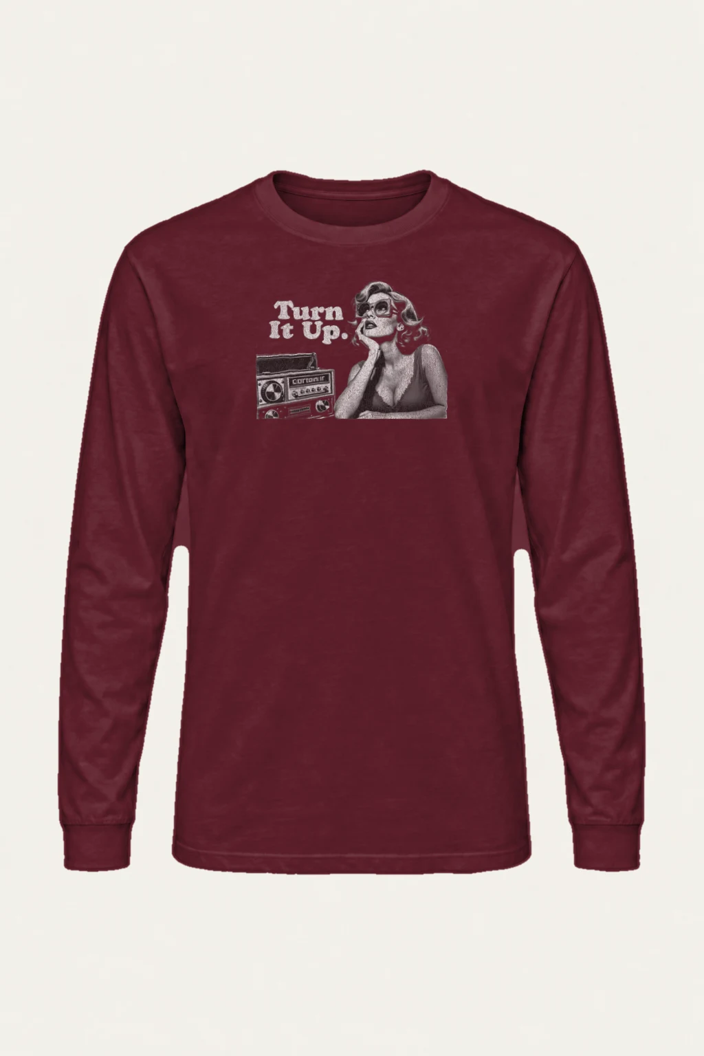 "Turn It Up" Unisex Longsleeve T-shirt | Gildan 2400