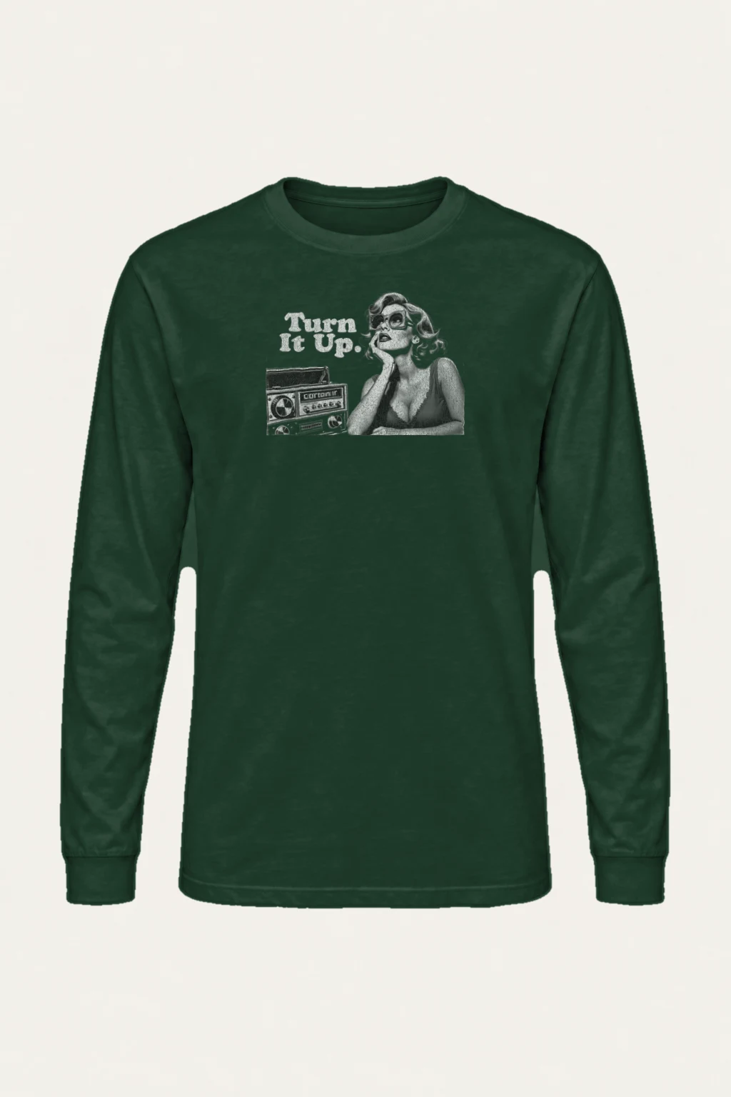 "Turn It Up" Unisex Longsleeve T-shirt | Gildan 2400