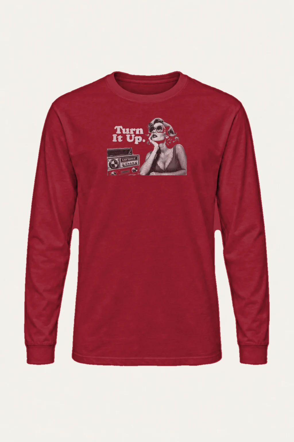 "Turn It Up" Unisex Longsleeve T-shirt | Gildan 2400