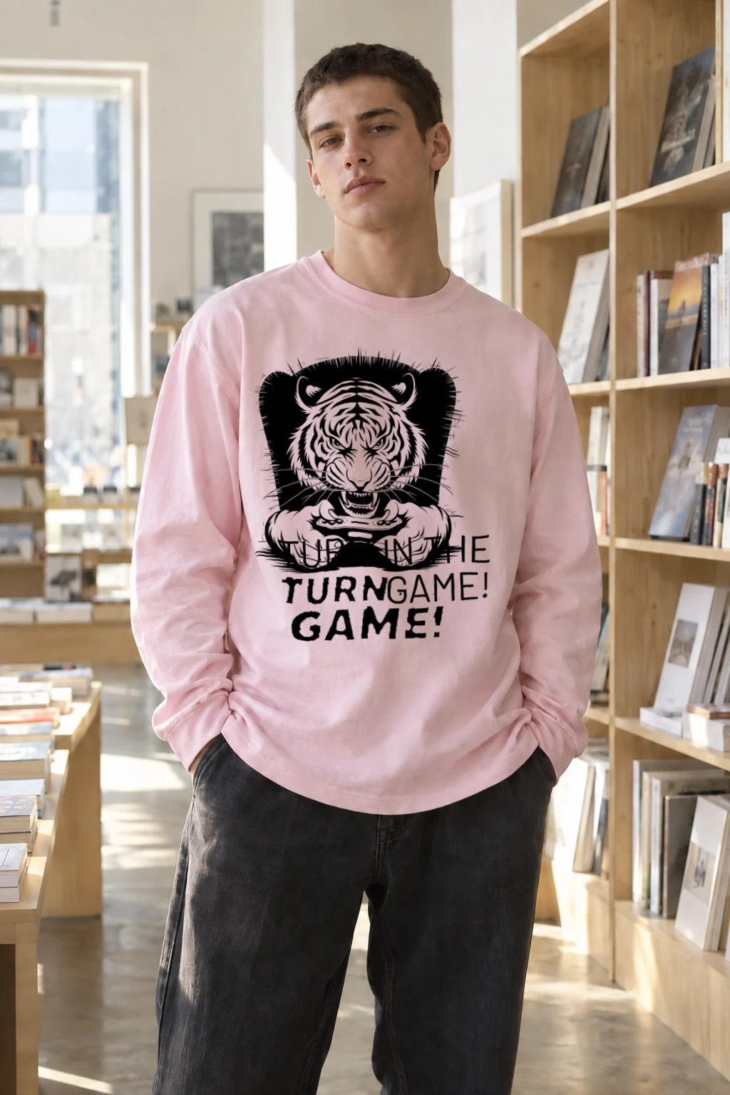 "Turn The Game" Unisex Longsleeve T-shirt | Gildan 2400