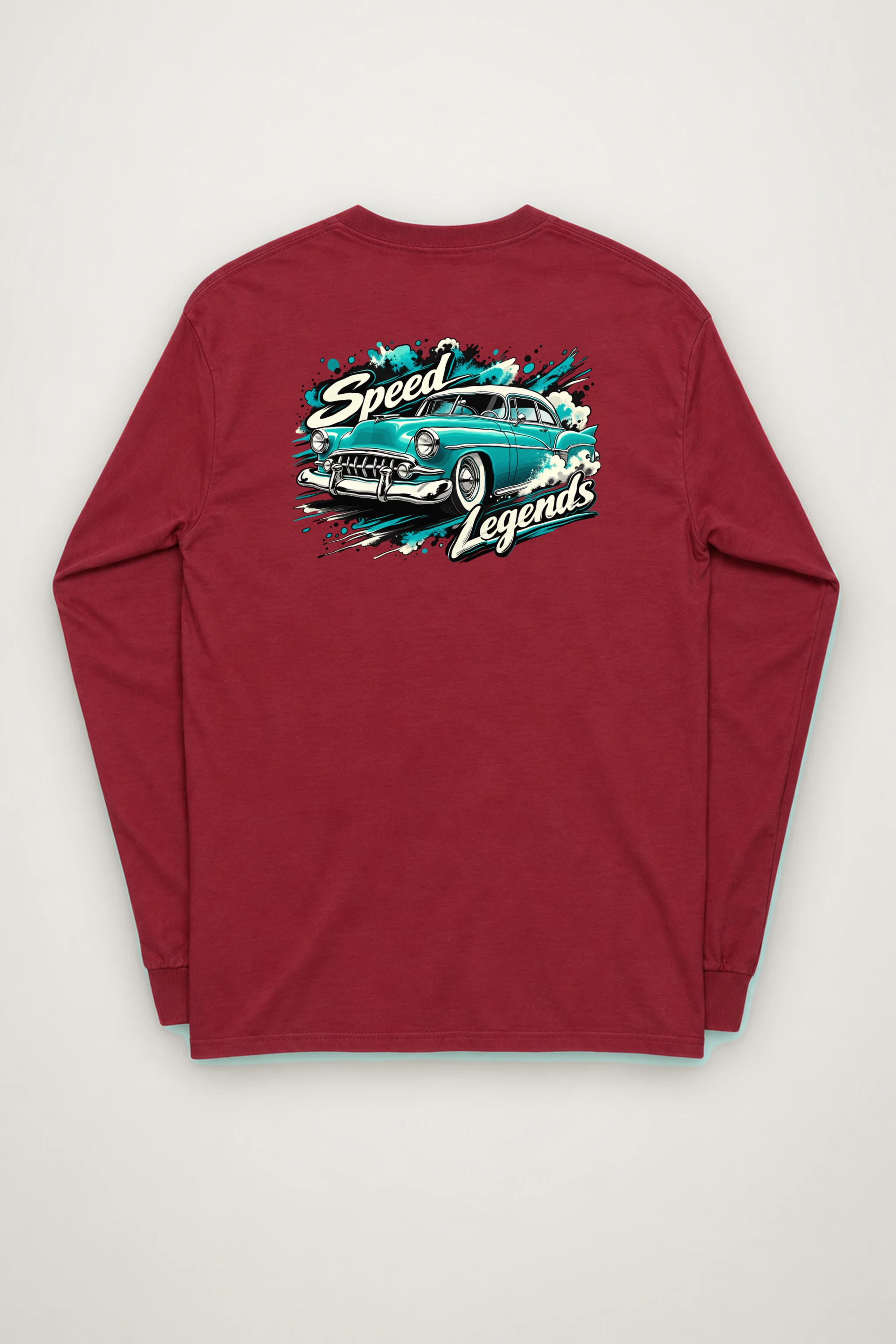 "Turquoise Roadster" Unisex Longsleeve T-shirt