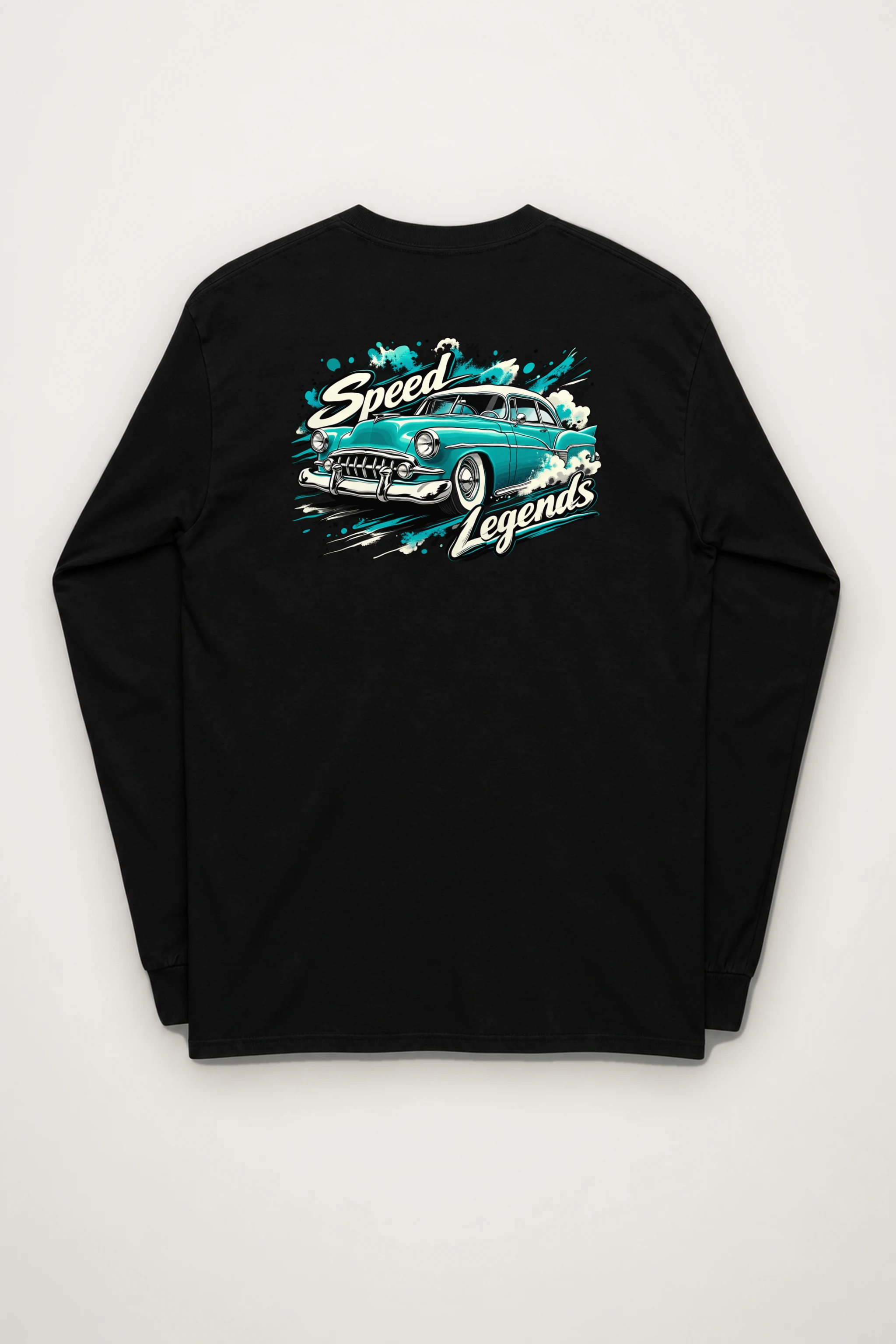 "Turquoise Roadster" Unisex Longsleeve T-shirt