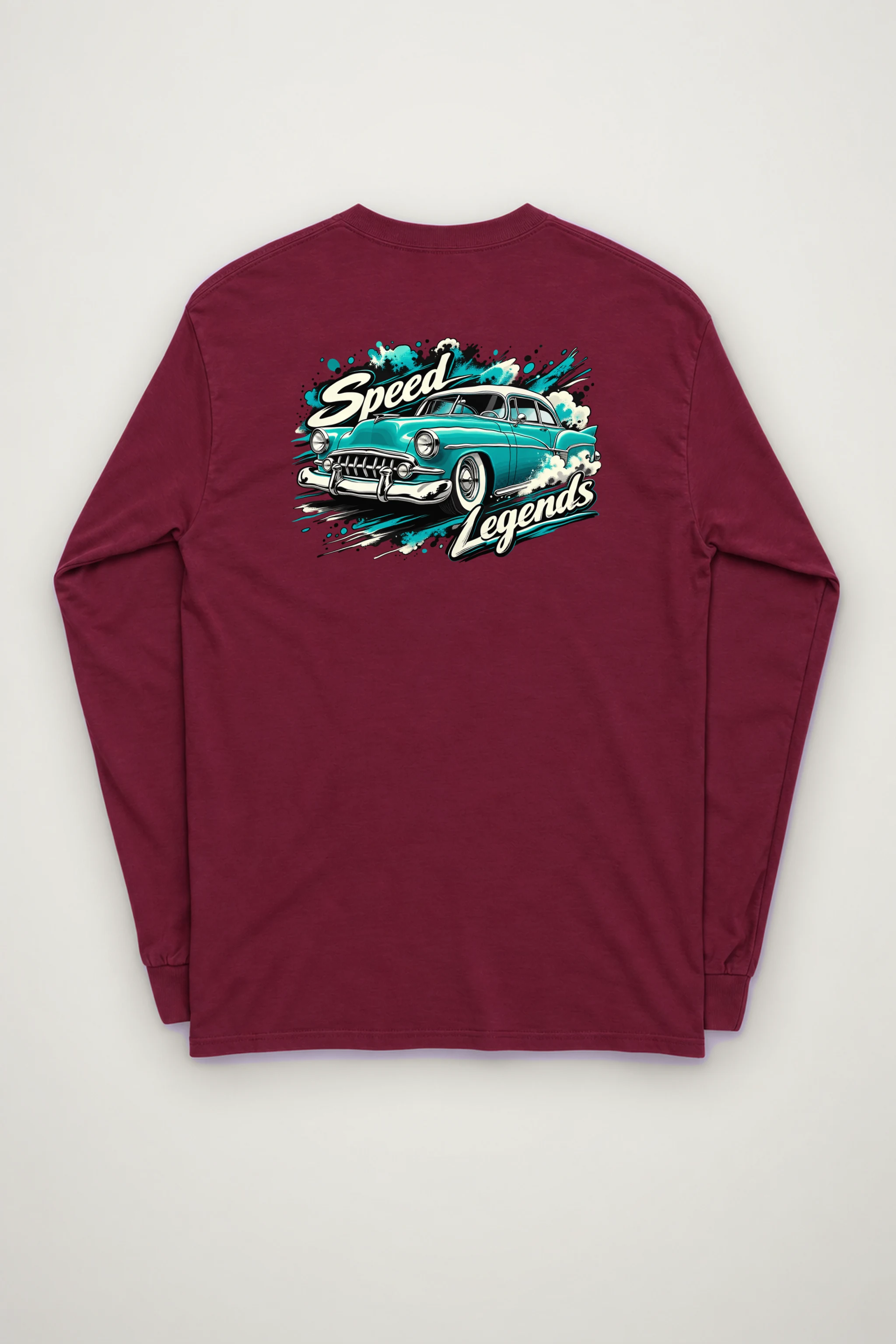 "Turquoise Roadster" Unisex Longsleeve T-shirt