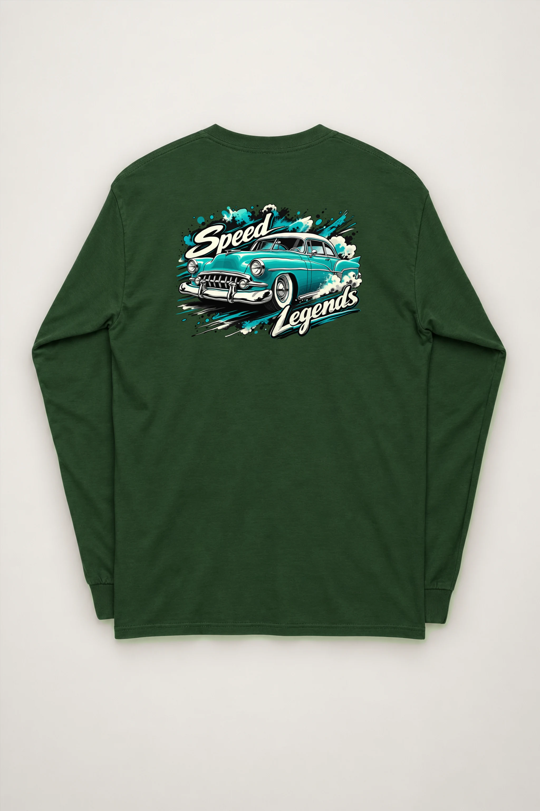 "Turquoise Roadster" Unisex Longsleeve T-shirt