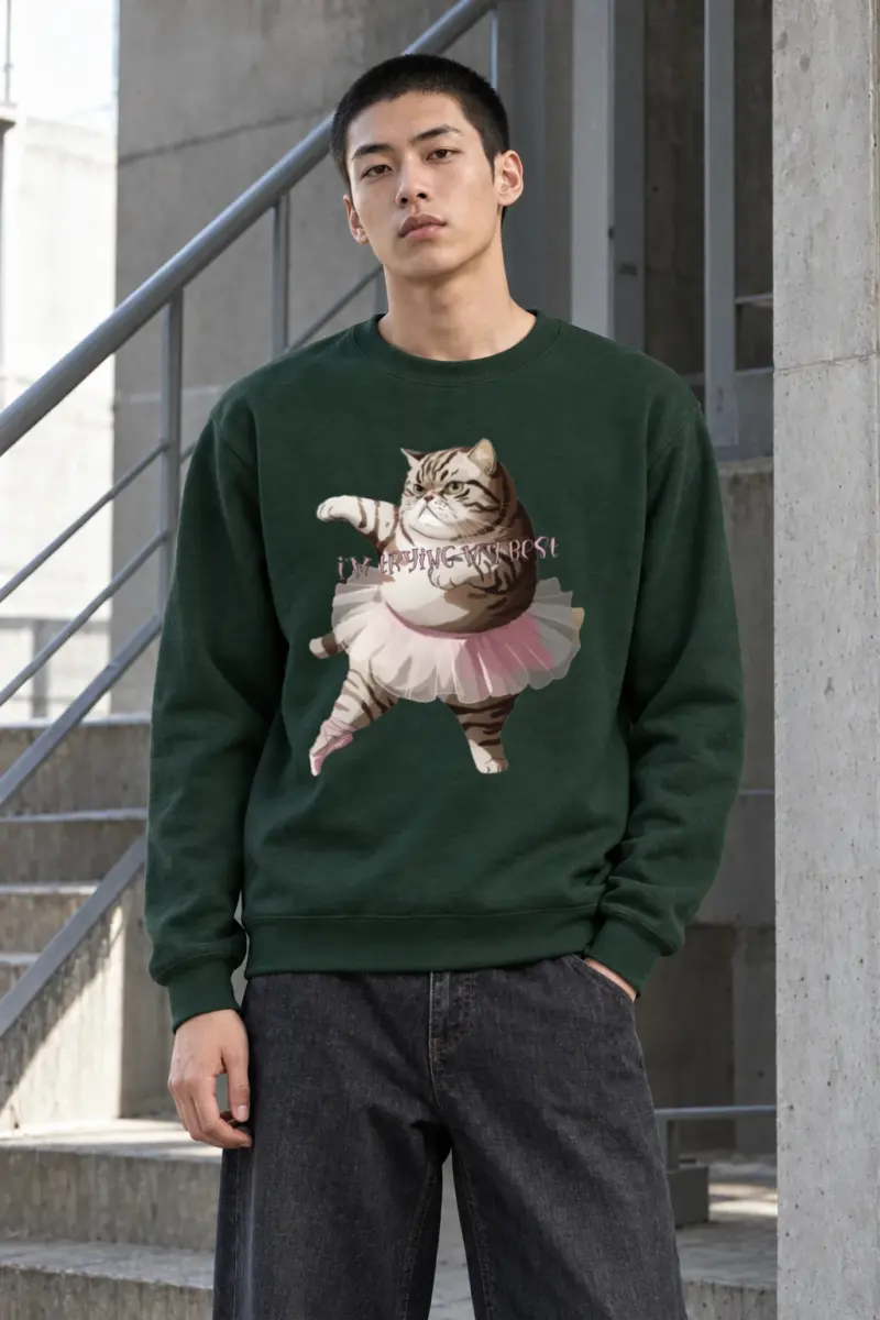 "Tutu Tabby" Heavy Blend Unisex Crewneck Sweatshirt