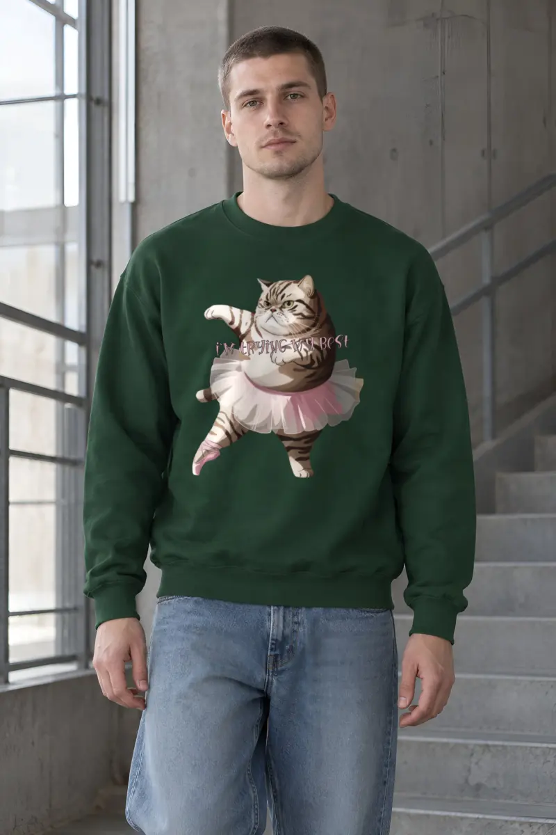 "Tutu Tabby" Heavy Blend Unisex Crewneck Sweatshirt
