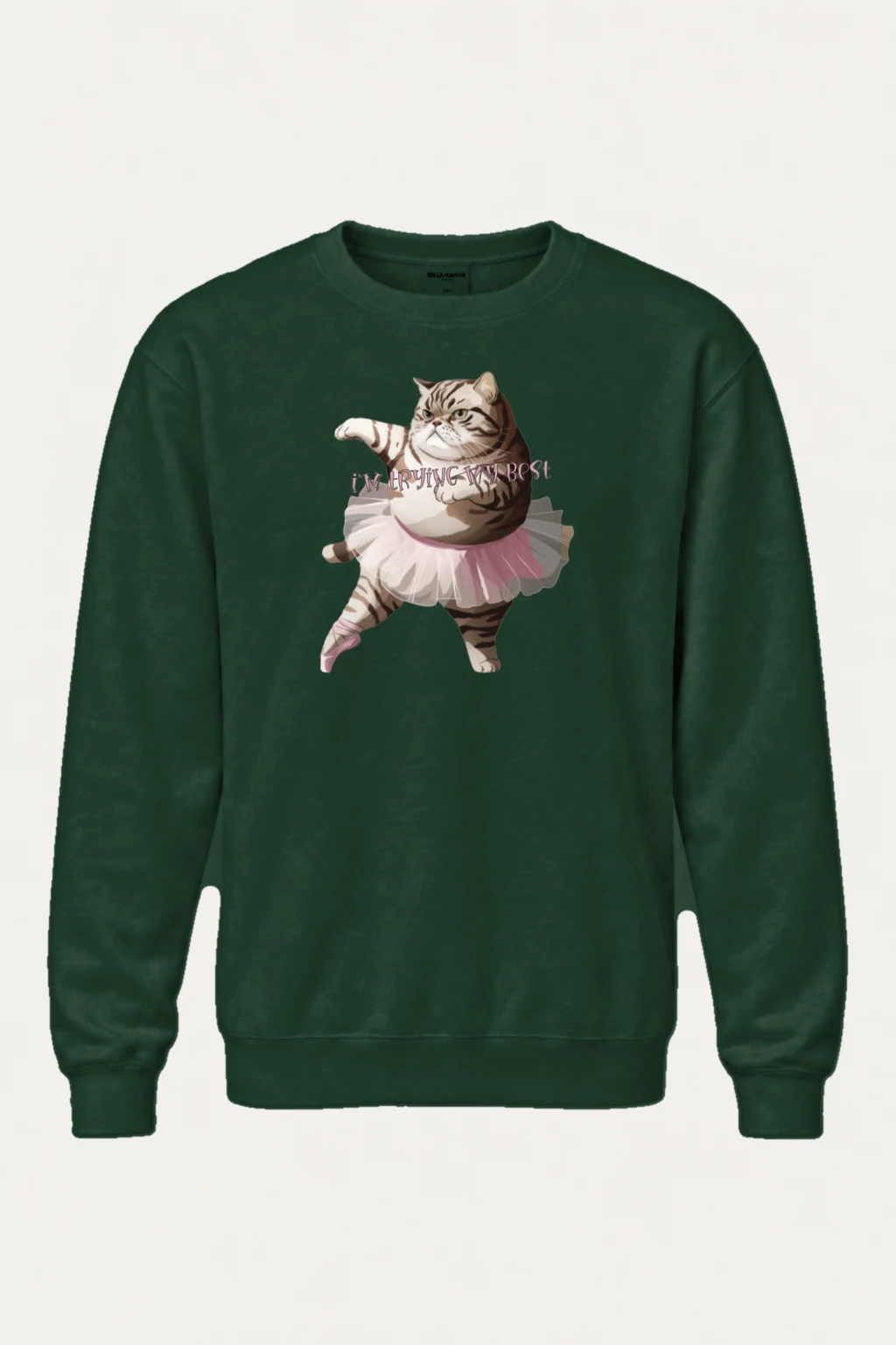 "Tutu Tabby" Heavy Blend Unisex Crewneck Sweatshirt | Gildan 18000