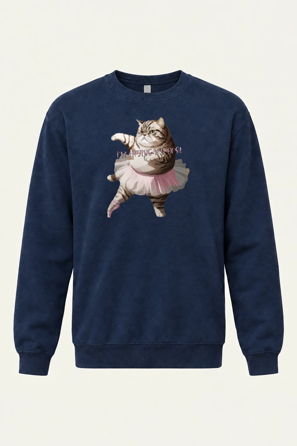 "Tutu Tabby" Heavy Blend Unisex Crewneck Sweatshirt | Gildan 18000