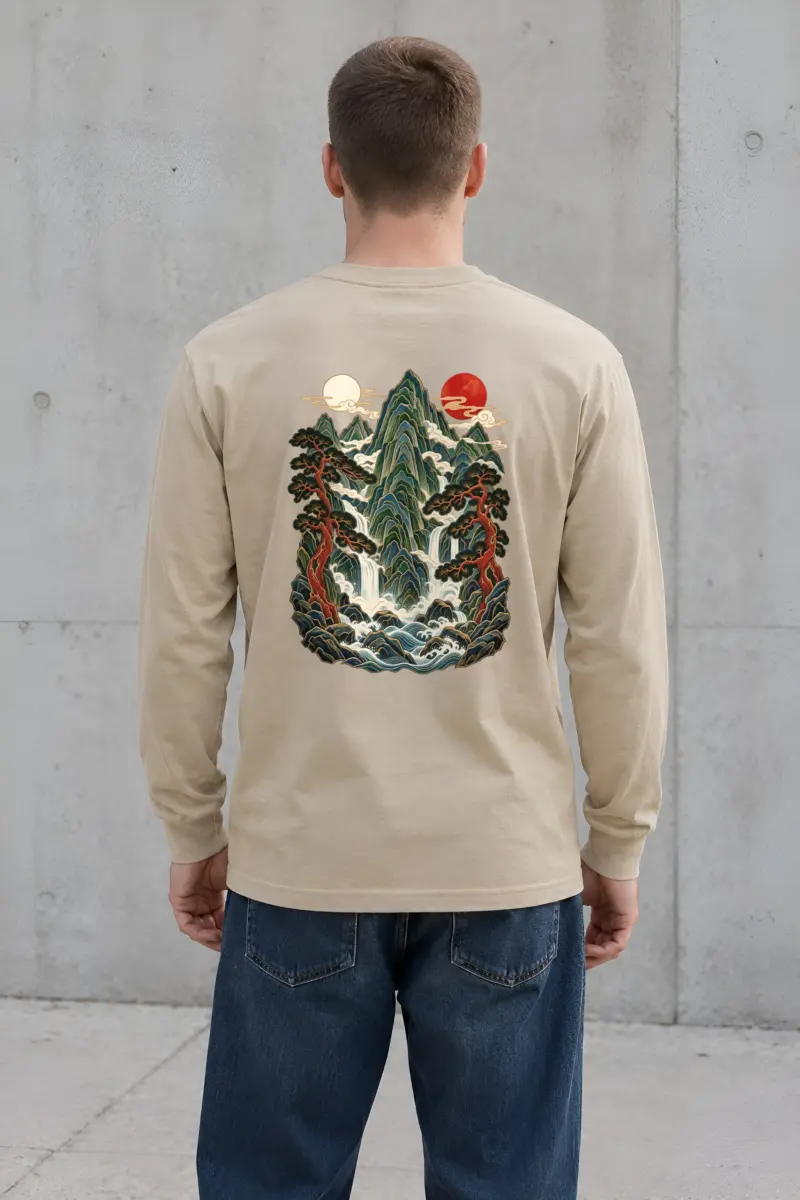 "Twin Sun Falls" Unisex Longsleeve T-shirt