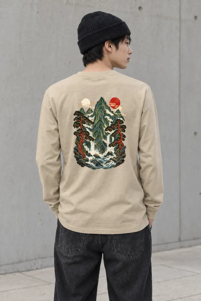 "Twin Sun Falls" Unisex Longsleeve T-shirt