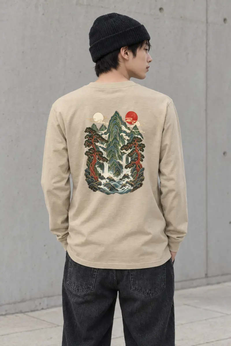 "Twin Sun Falls" Unisex Longsleeve T-shirt