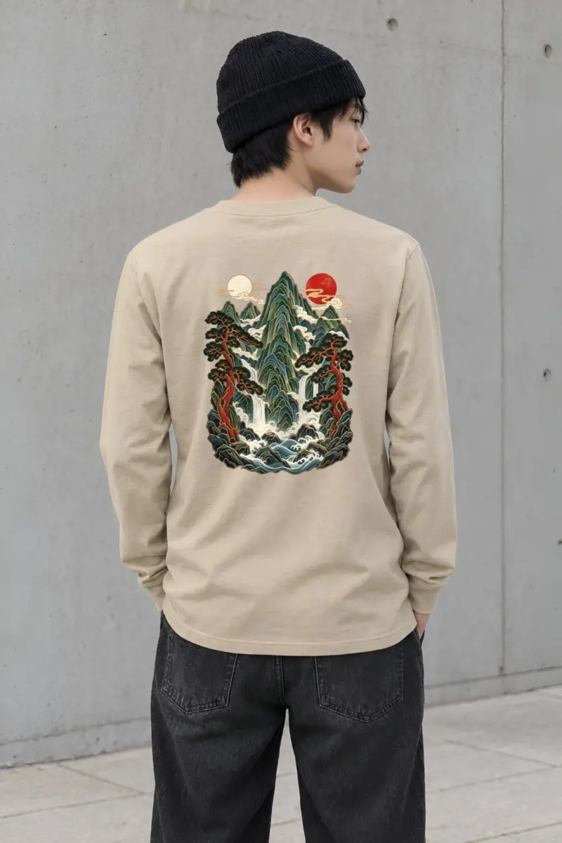 "Twin Sun Falls" Unisex Longsleeve T-shirt