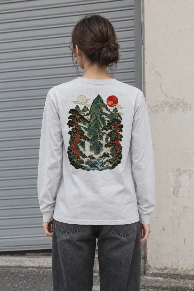 "Twin Sun Falls" Unisex Longsleeve T-shirt