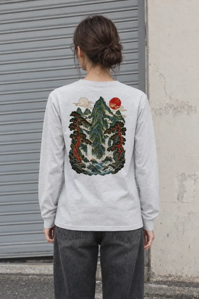 "Twin Sun Falls" Unisex Longsleeve T-shirt